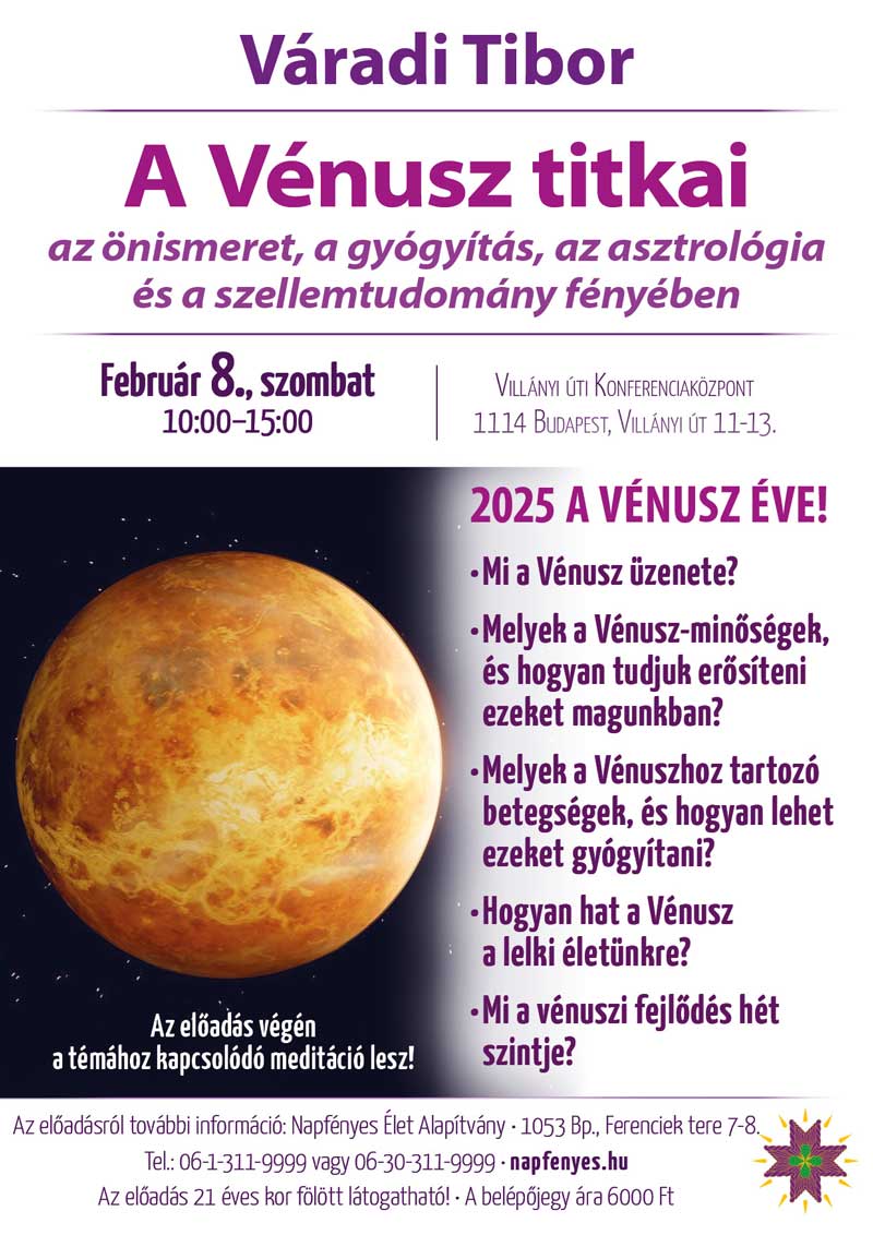 venusz eve 2025 febr 8