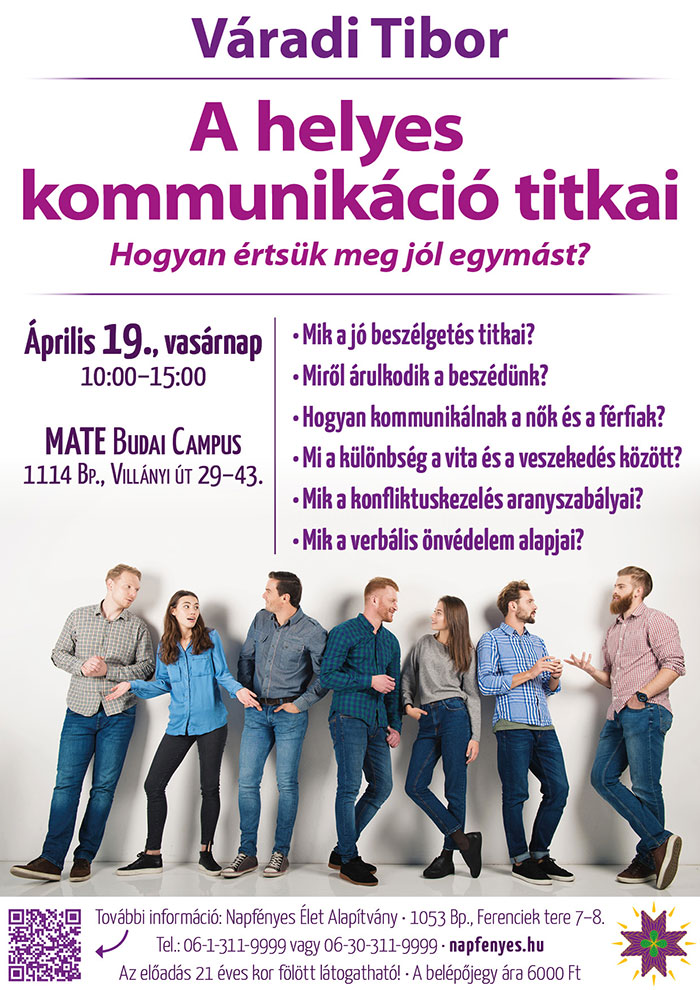 kommunikáció titkai előadás szórólap