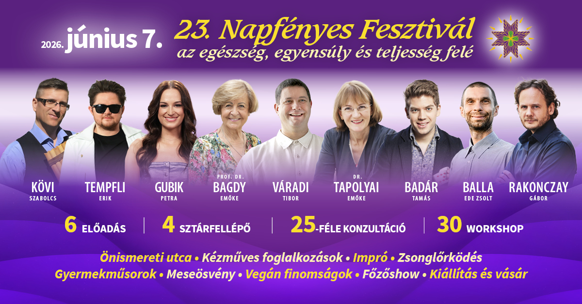 Napfényes Fesztivál szórólap